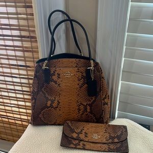 Coach shoulder bag and matching wallet